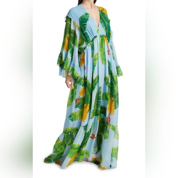 FARM Rio Dresses & Skirts - NWOT Farm Rio Fresh Bananas Maxi Dress